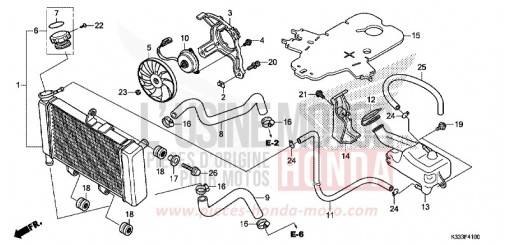 RADIATEUR CBR300RG de 2016